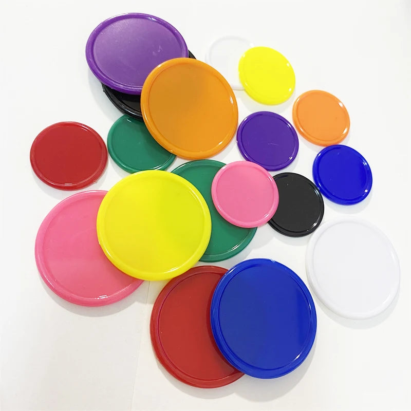100Pcs Plastic Token For Board Games