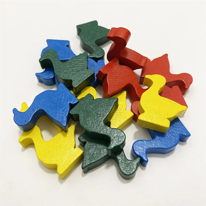 16pcs Wooden Goose Shapes For Board Games