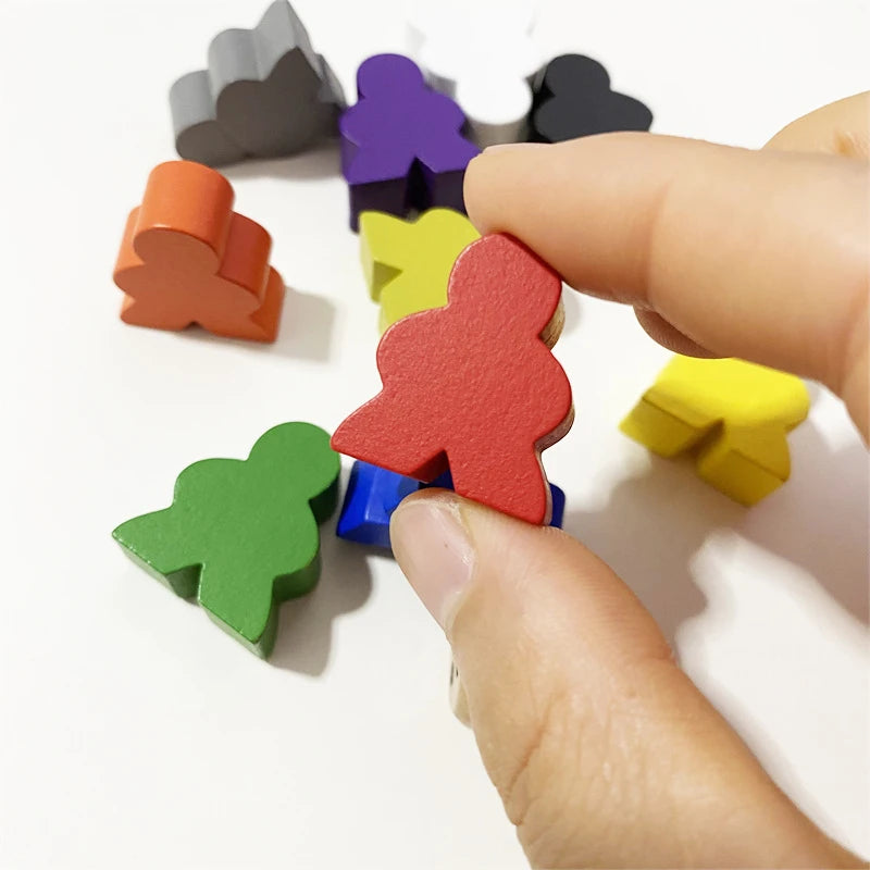 10PCS Big Size Wooden Peeple Pieces For Board Games