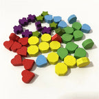 40Pcs Wood Game Tokens