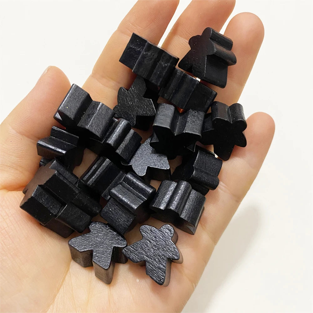 20PCS Wooden Meeple Pieces Gaming Components