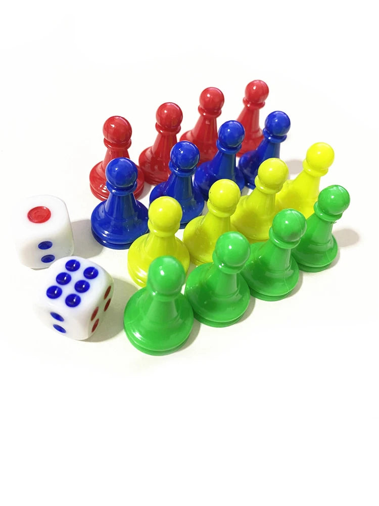 16Pcs Plastic Pawns For Games
