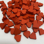 100Pcs Red Heart-Shape Game Pieces For Board Games
