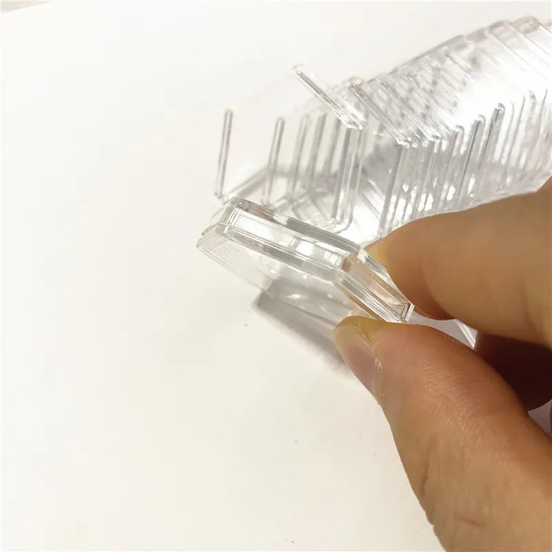 8Pcs Hexagon Clear Plastic Containers For Tokens