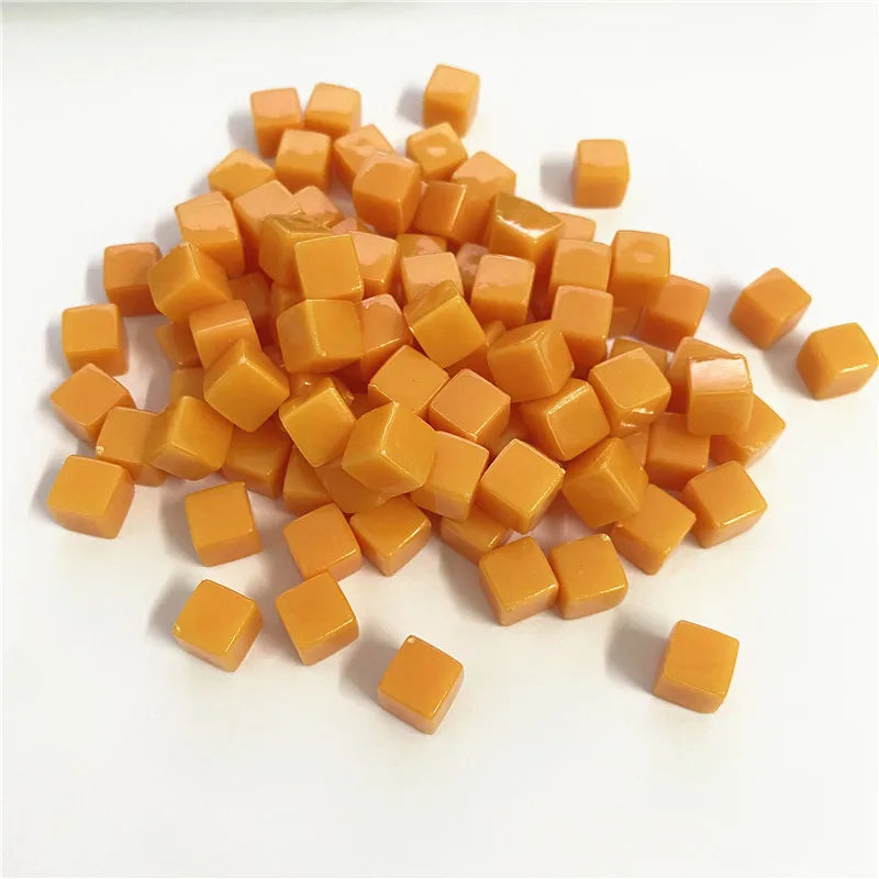 100Pcs Solid and Clear Acrylic Cubes For Board Games