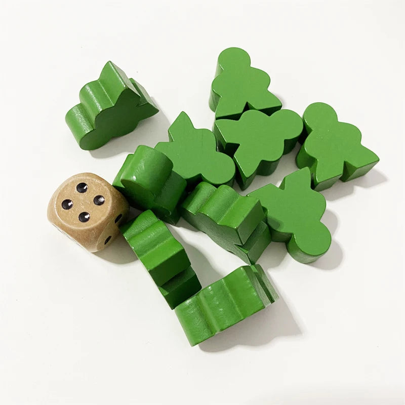 10PCS Big Size Wooden Peeple Pieces For Board Games