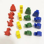10 Pcs Wooden King/Master/Swordsman Peeples
