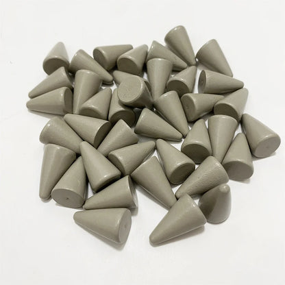 30Pcs Conical Shape Wooden Game Piece