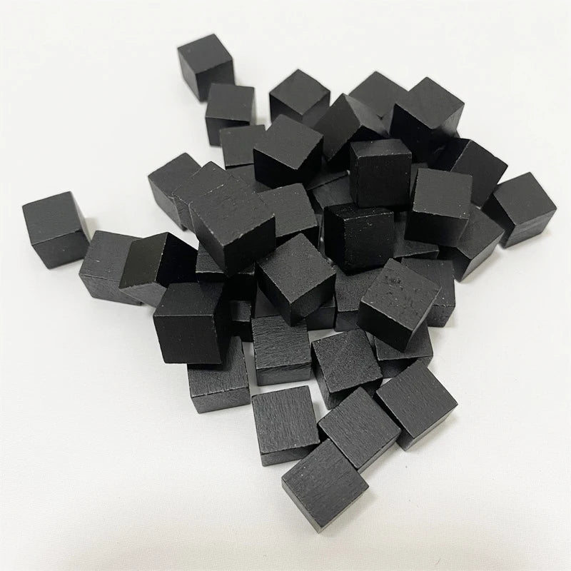 50Pcs Colorful Wood Cubes For Board Games