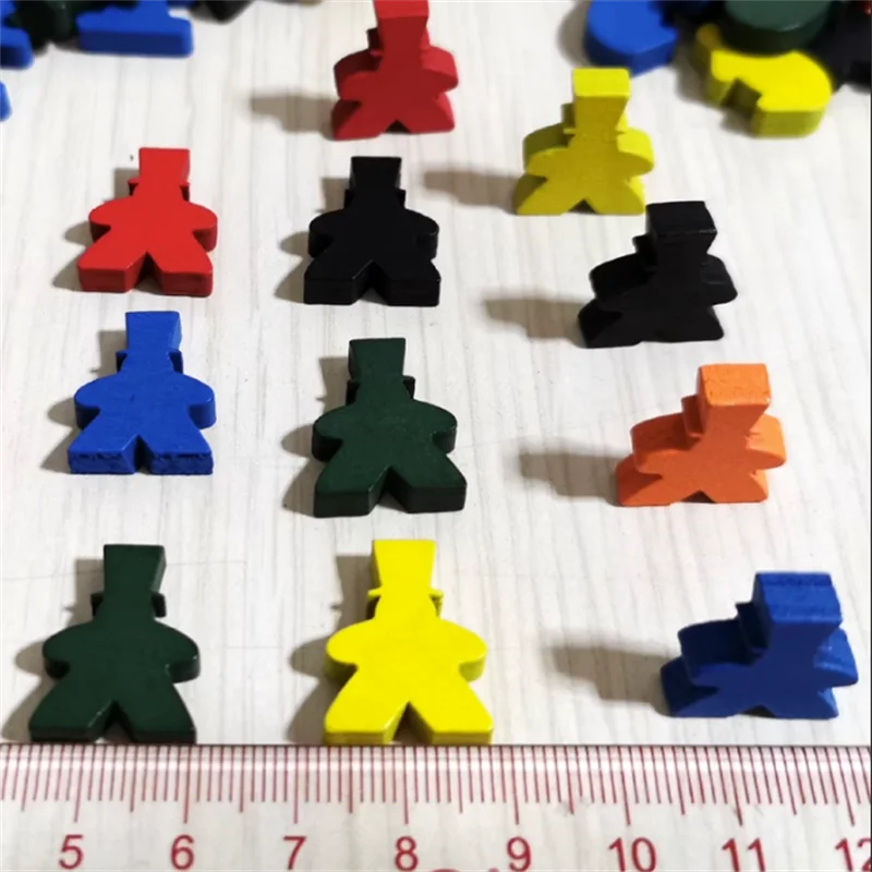 10pcs Colorful Wooden Magician Pieces For Board Games