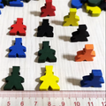 10pcs Colorful Wooden Magician Pieces For Board Games