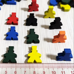 10pcs Colorful Wooden Magician Pieces For Board Games