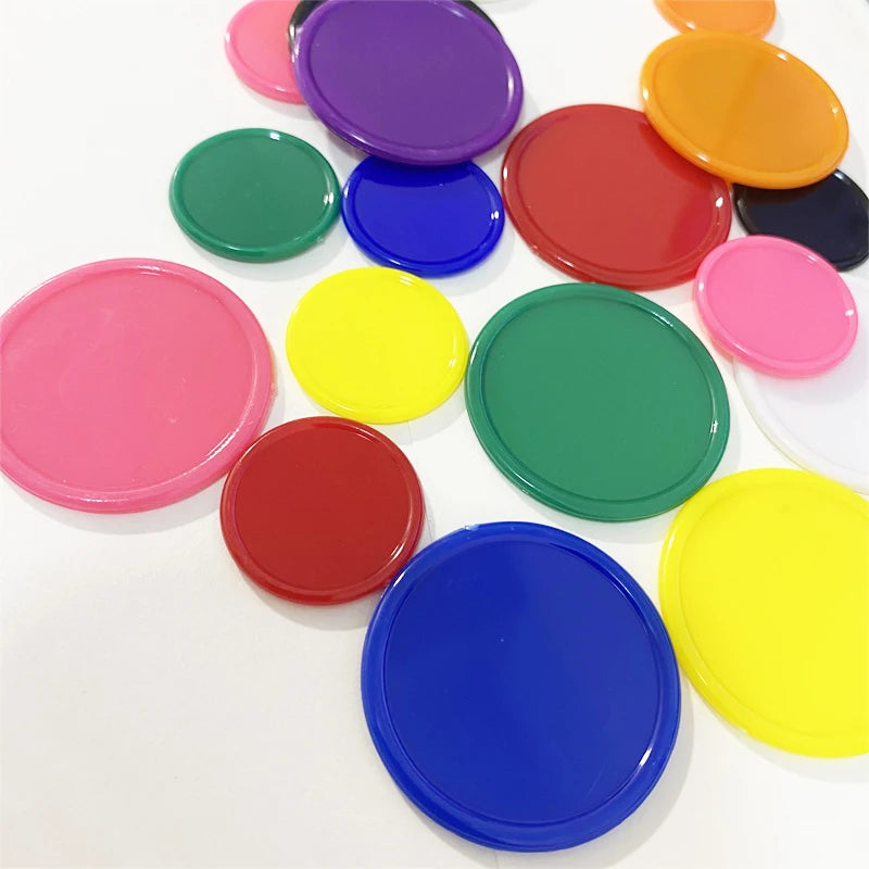 100Pcs Plastic Token For Board Games