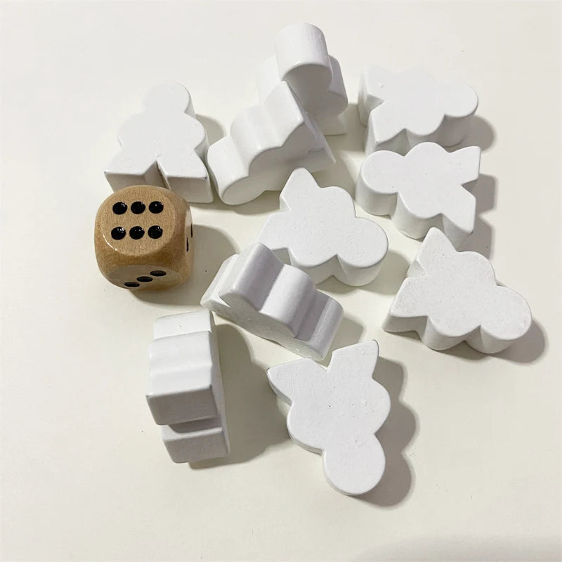 10PCS Big Size Wooden Peeple Pieces For Board Games