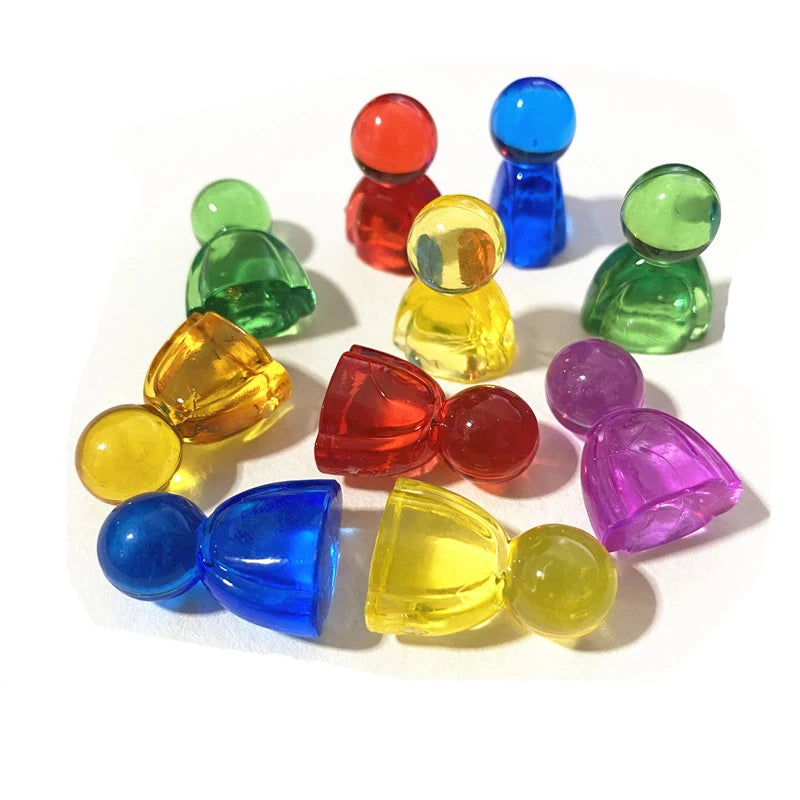 10pcs Acrylic Colorful Pieces For Games