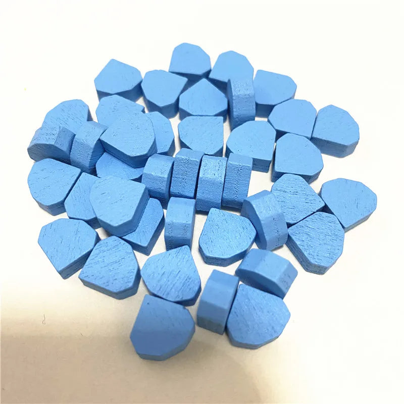 100Pcs Heart/Diamond/Water/Cross/Star Wood Game Pieces