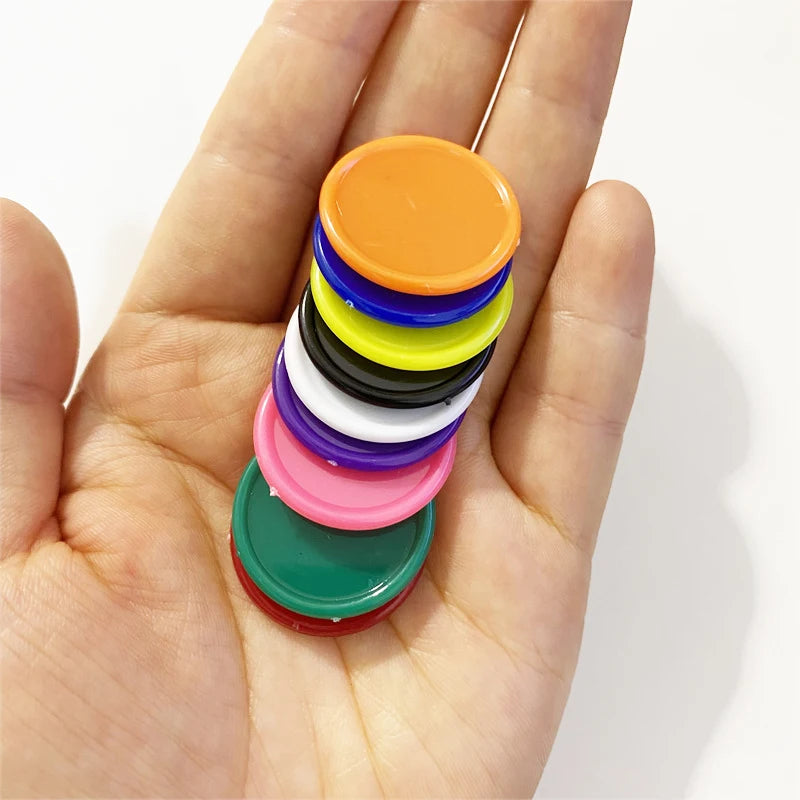 100Pcs Plastic Token For Board Games