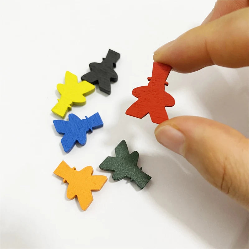 10pcs Colorful Wooden Magician Pieces For Board Games