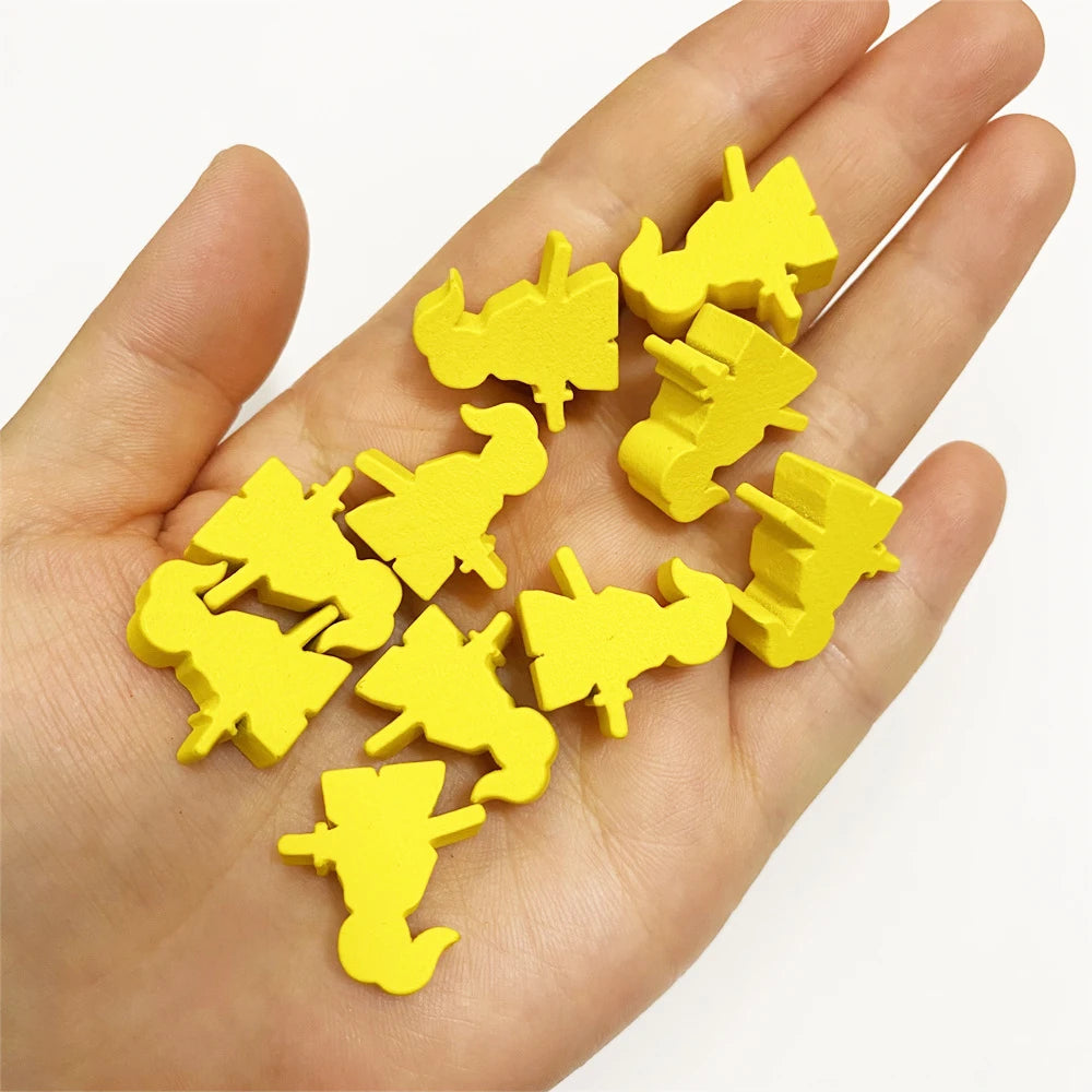 10 Pcs Wooden King/Master/Swordsman Peeples