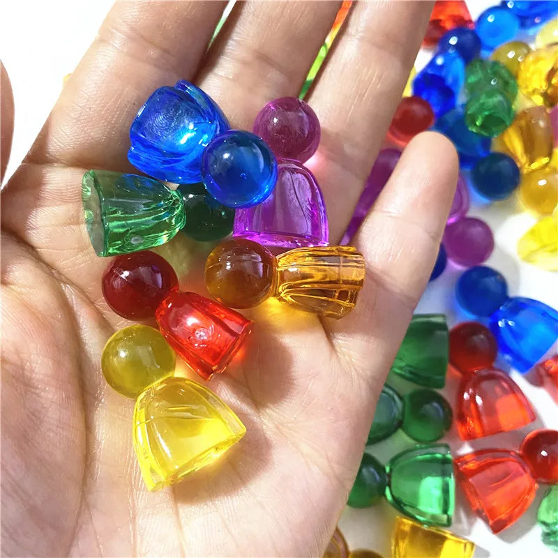10pcs Acrylic Colorful Pieces For Games
