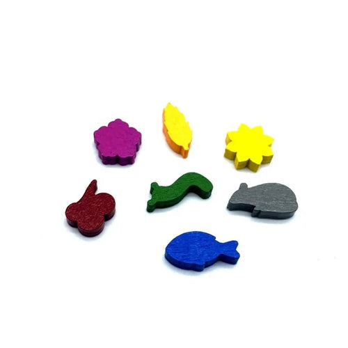 10pcs Mini Wooden Game Pieces For Board Games - Out of Play