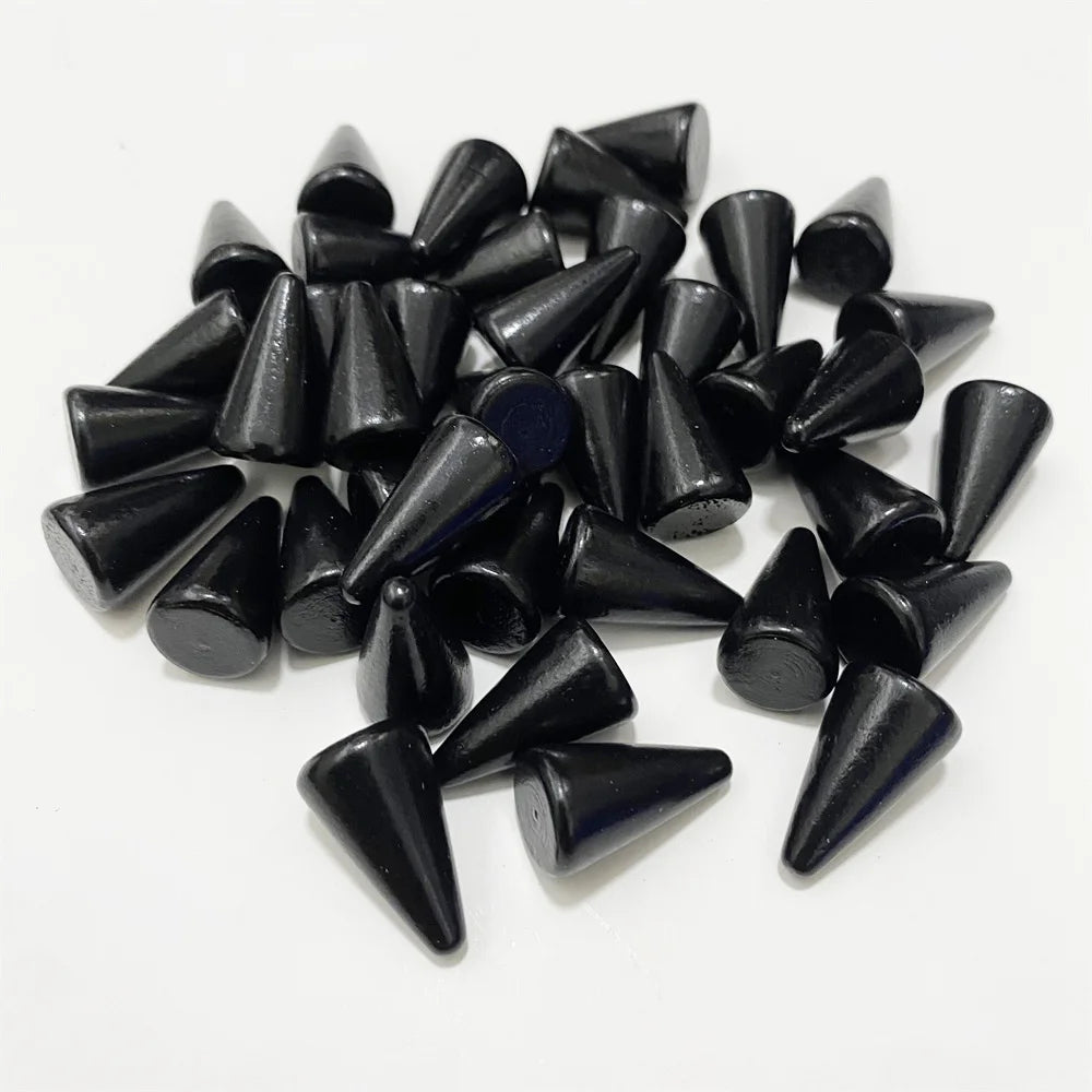 30Pcs Conical Shape Wooden Game Piece