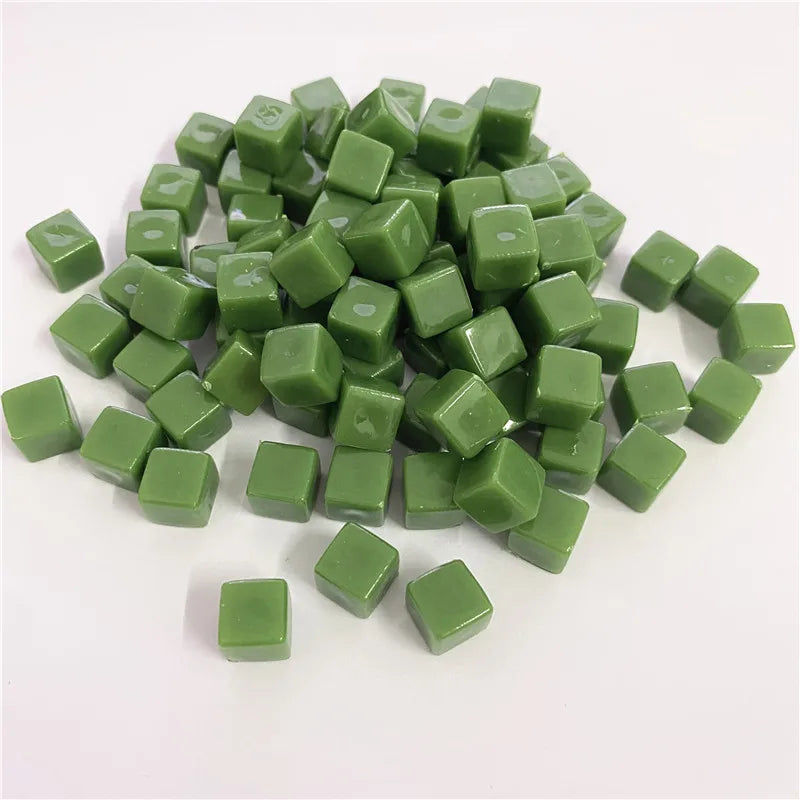 100Pcs Solid and Clear Acrylic Cubes For Board Games