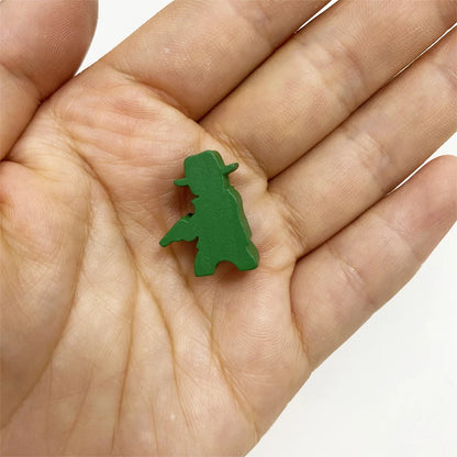 10 Pcs Wooden King/Master/Swordsman Peeples