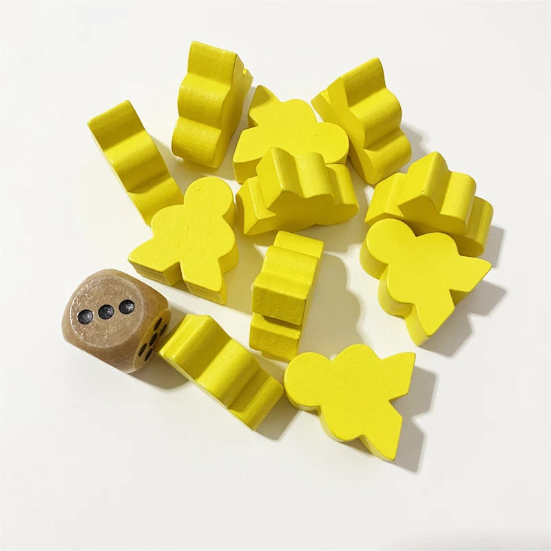 10PCS Big Size Wooden Peeple Pieces For Board Games
