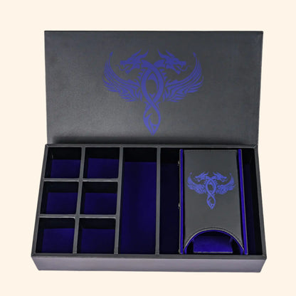 Dragon Dice Box Leather 3 in 1 Dice Case & Tray & Tower - Out of Play