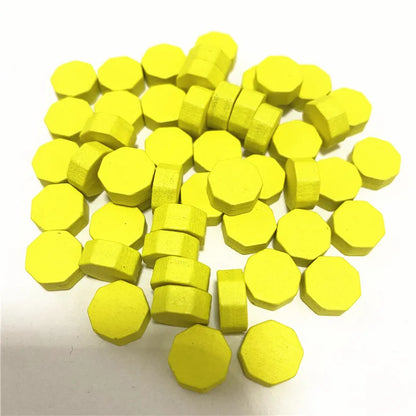 100Pcs Heart/Diamond/Water/Cross/Star Wood Game Pieces