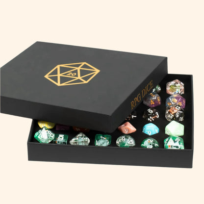 D&D Dice Set with 2in1 Gift Box Dice Tray - Out of Play