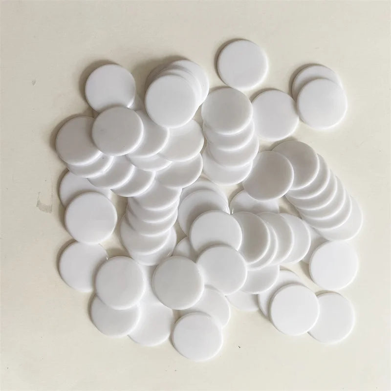 100pcs Transparent and Solid Chips For Board Game Tokens