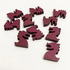 10pcs Wooden Dragon Shape Pieces For Board Games
