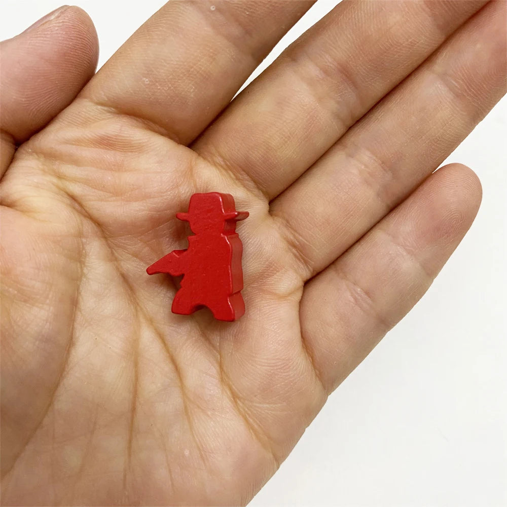 10 Pcs Wooden King/Master/Swordsman Peeples