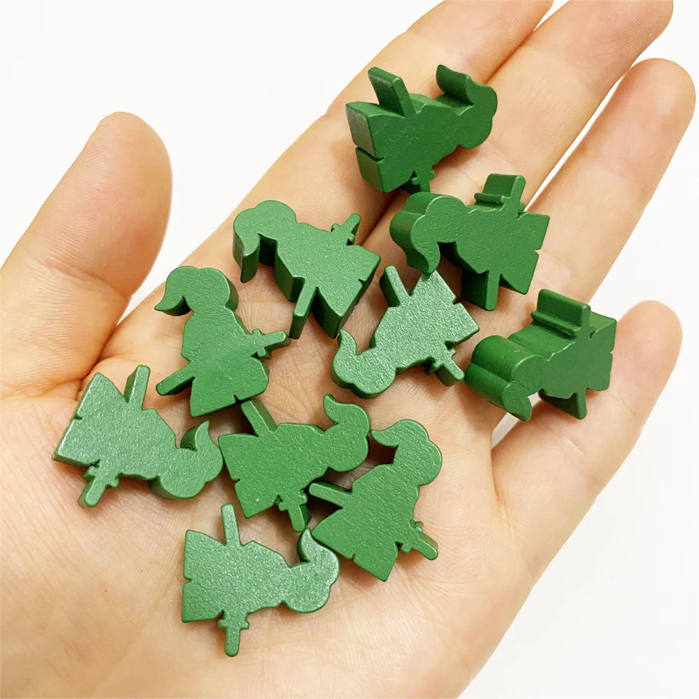 10 Pcs Wooden King/Master/Swordsman Peeples