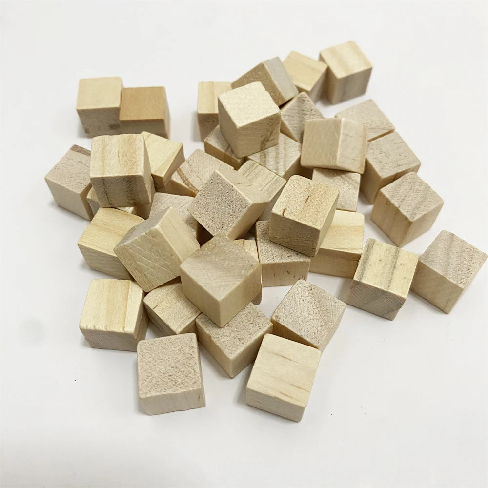 50Pcs Colorful Wood Cubes For Board Games