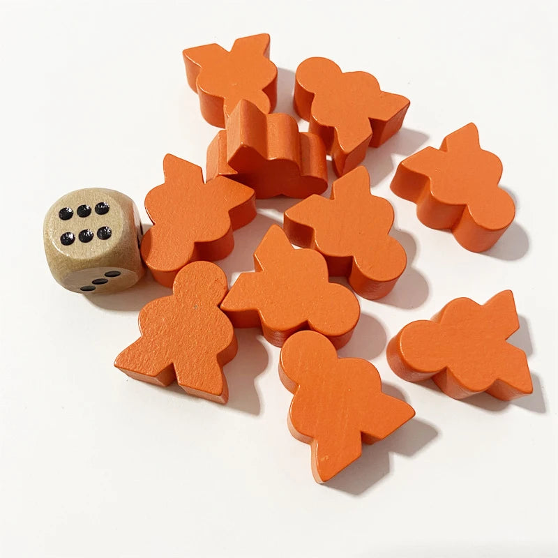 10PCS Big Size Wooden Peeple Pieces For Board Games