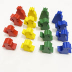 10 Pcs Wooden King/Master/Swordsman Peeples