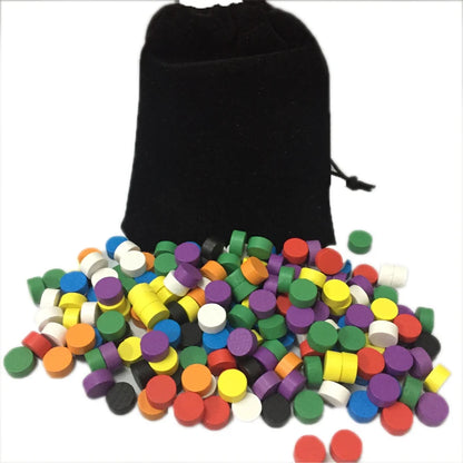 100Pcs With Bag Wooden Game Pieces
