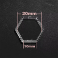 8Pcs Hexagon Clear Plastic Containers For Tokens - Out of Play