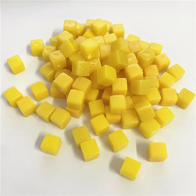 100Pcs Solid and Clear Acrylic Cubes For Board Games