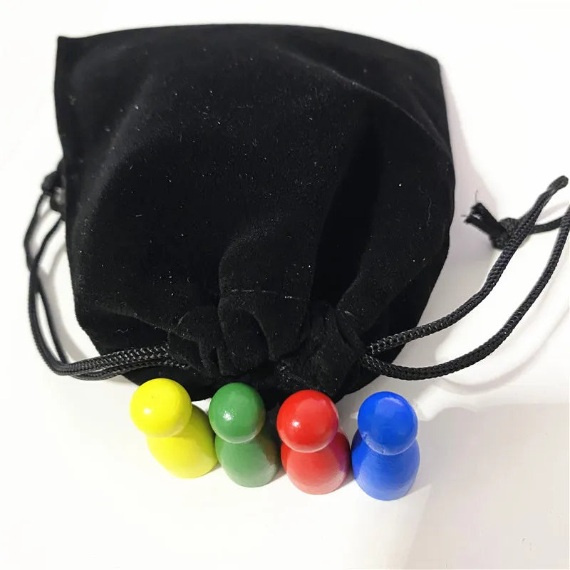 40Pcs Wooden Pawn For Board Games