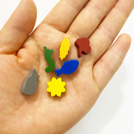 10pcs Mini Wooden Game Pieces For Board Games