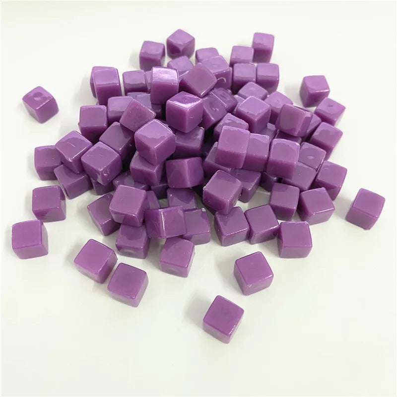 100Pcs Solid and Clear Acrylic Cubes For Board Games