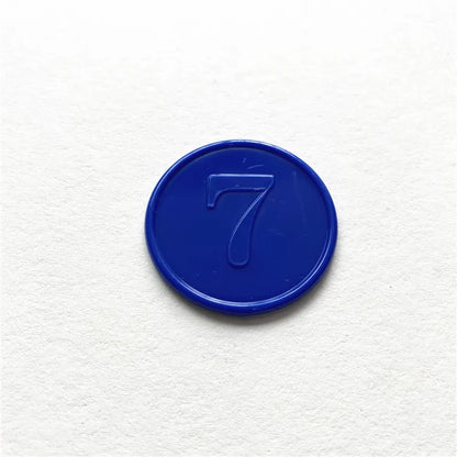 10pc Plastic Poker Chip With Numbers