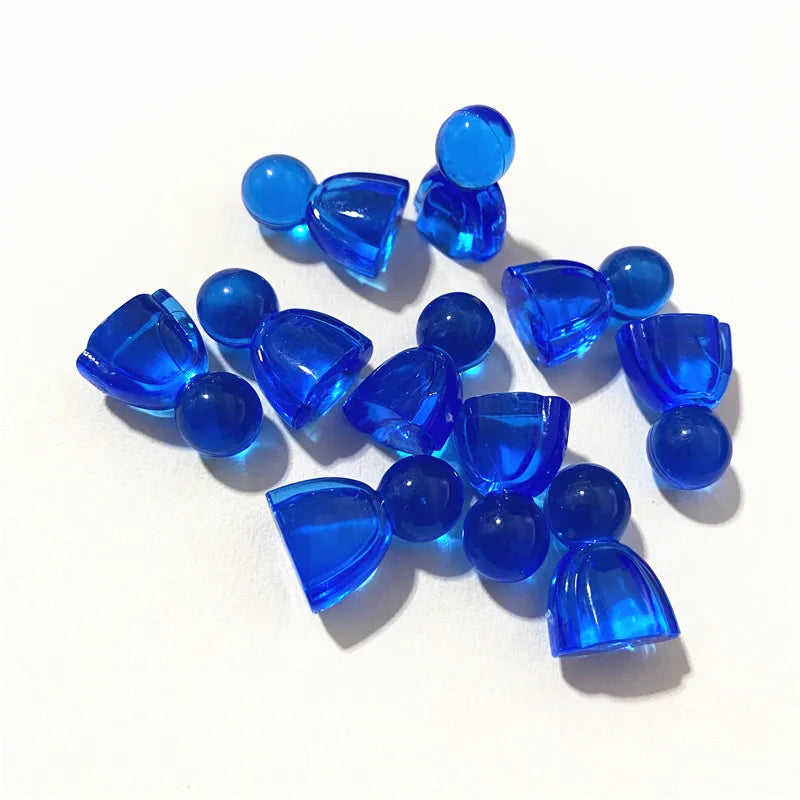 10pcs Acrylic Colorful Pieces For Games