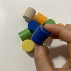 10Pcs Wooden Cylinder Pieces For Games