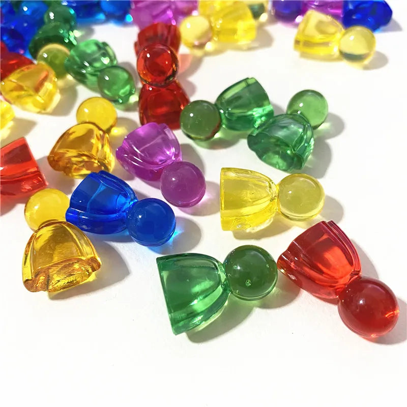 10pcs Acrylic Colorful Pieces For Games