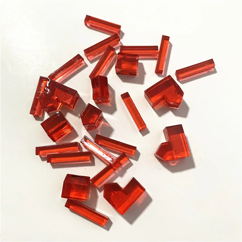 24Pc/set Plastic City/Road Pieces for Board Games